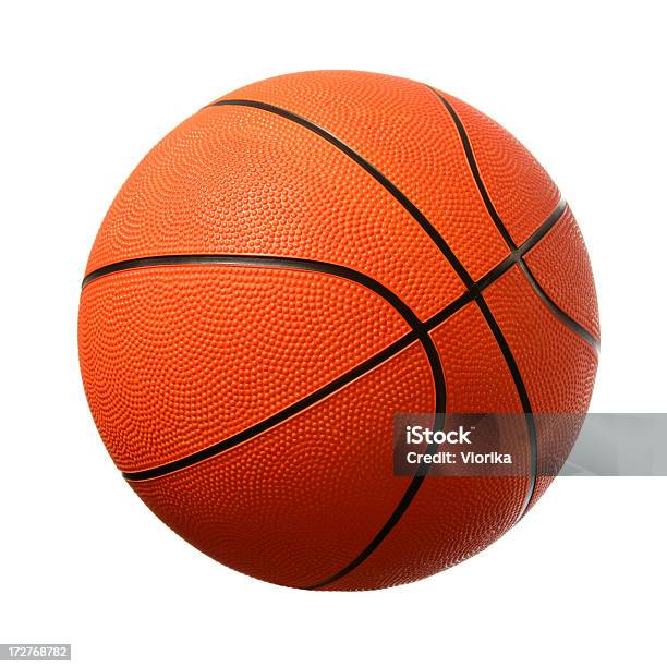 Баскетбол На Белом — стоковые фотографии и другие картинки Баскетбол - Баскетбол, Баскетбольный мяч, Белый фон