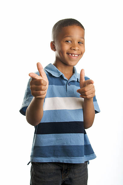 istock Cool African American Boy Smiling and Pointing 172768938