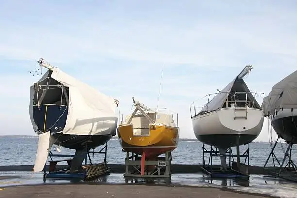 Photo of Boats Laid up for Winter