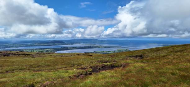 benbulbin sea clouds A view from the top of Benbulbin, county Sligo, Ireland. ben bulben stock pictures, royalty-free photos & images