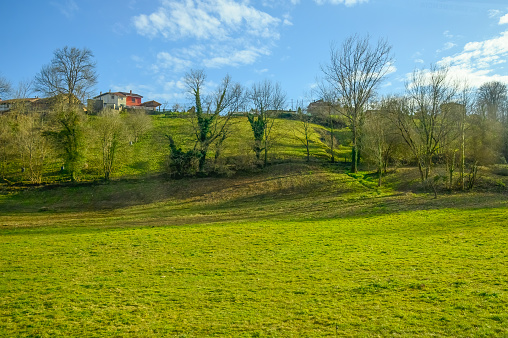 Scenery in rural areas of Asturias, Spain