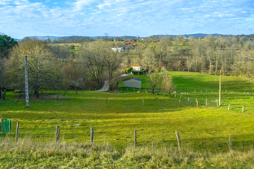Scenery in rural areas of Asturias, Spain
