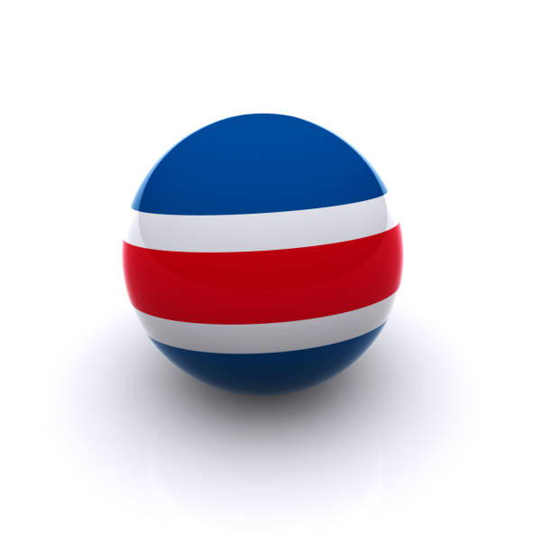 3D Ball - Costa Rica Flag