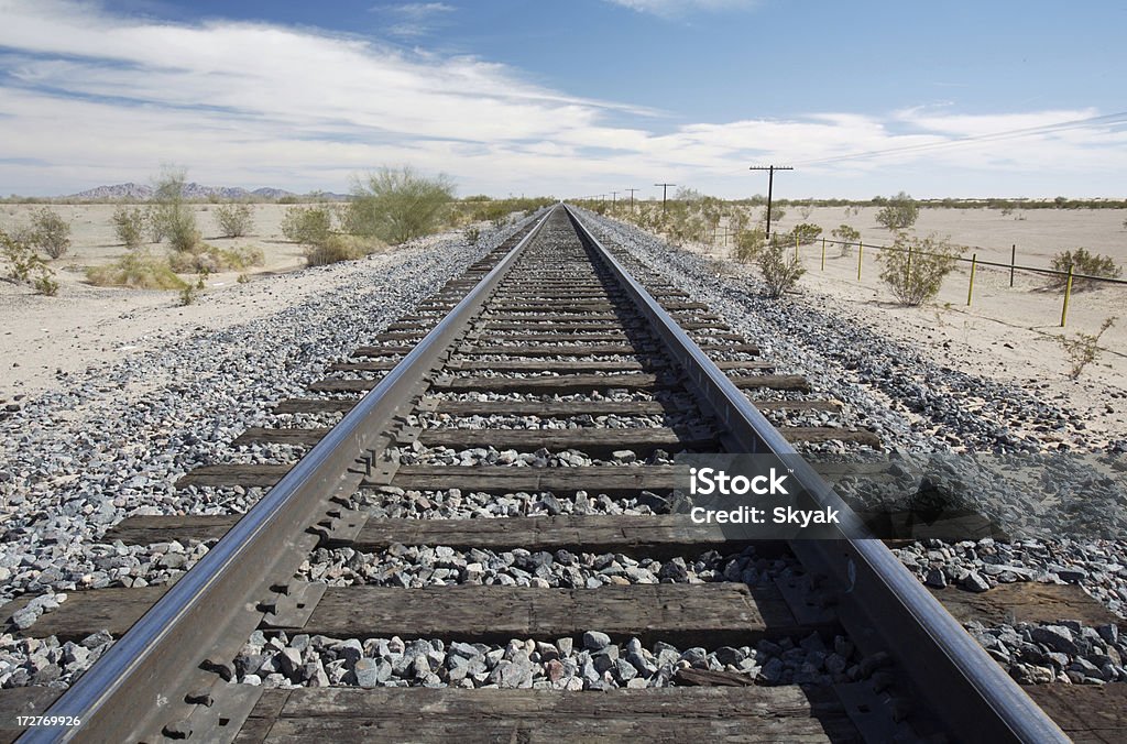 La vía férrea - Foto de stock de California libre de derechos