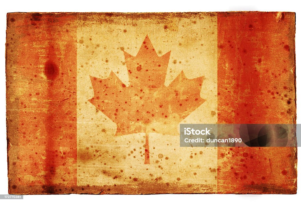 Délavé Drapeau canadien XXL - Illustration de Affiche libre de droits