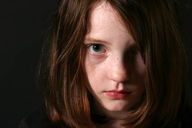Portrait of a girl, face close-up