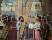 Jesus Christ taking on the cross