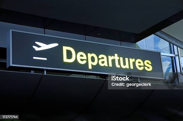 Airport Departures Stock Photo - Download Image Now - Airplane, Airport, Architecture