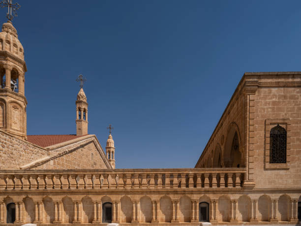 mor gabriel syriac orthodox church - sao gabriel tower imagens e fotografias de stock