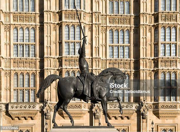 Horse Figure In Frontof The House Of Parliament London Stock Photo - Download Image Now