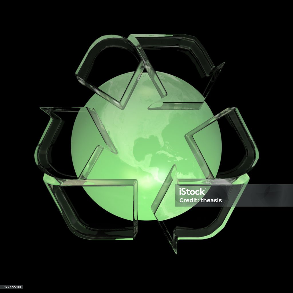 Global recyklingu-Green Globe - Zbiór zdjęć royalty-free (Abstrakcja)