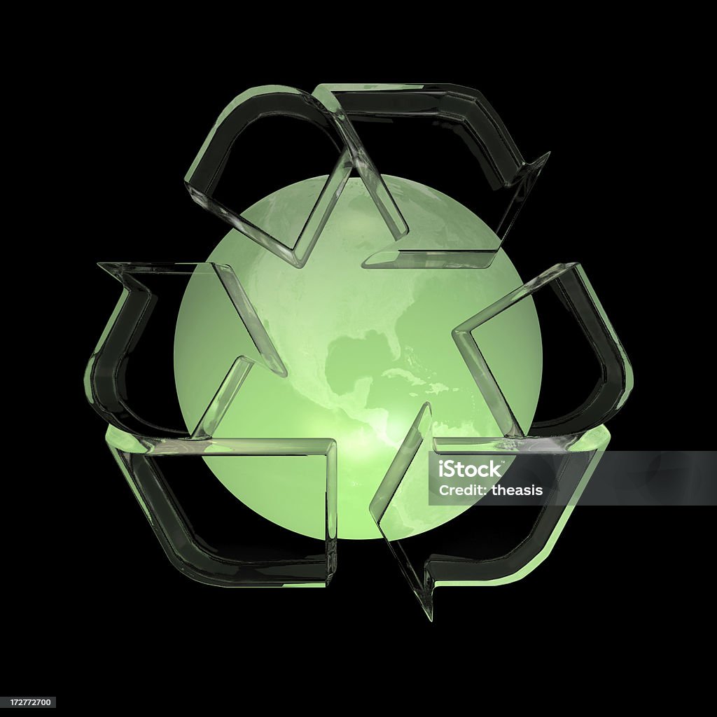 Global переработки-Green Globe - Стоковые фото Абстрактный роялти-фри
