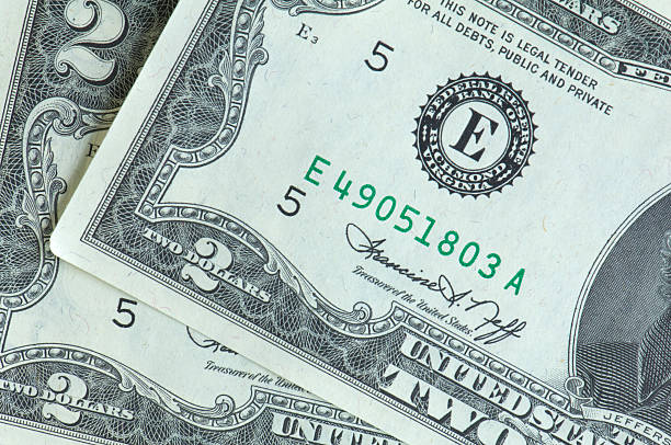 istock Close up of two dollar bills 172772767