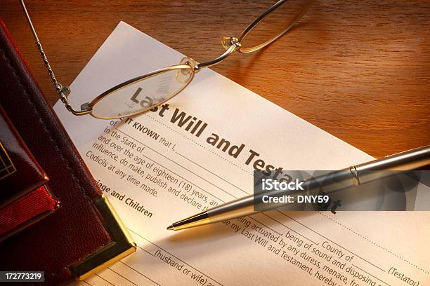 Last Will Testament Stock Photo - Download Image Now - Business, Contract, Corporate Business