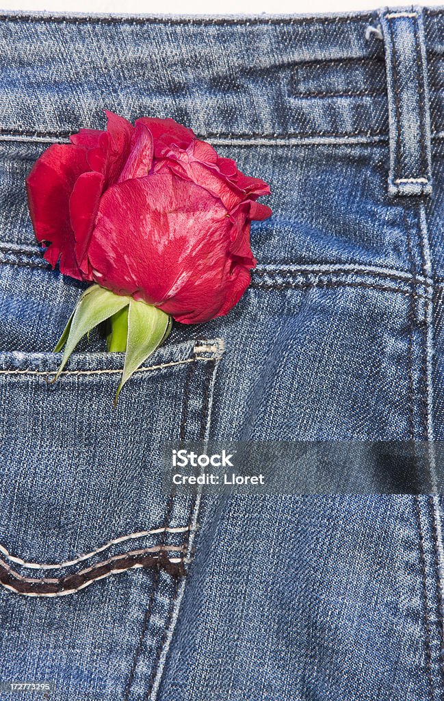 Rosas rojas en bolsillo - Foto de stock de Aniversario libre de derechos