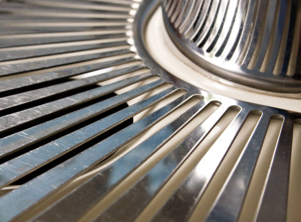 istock Stainless Steel Coffee Machine Tray Detail/Texture 172773685