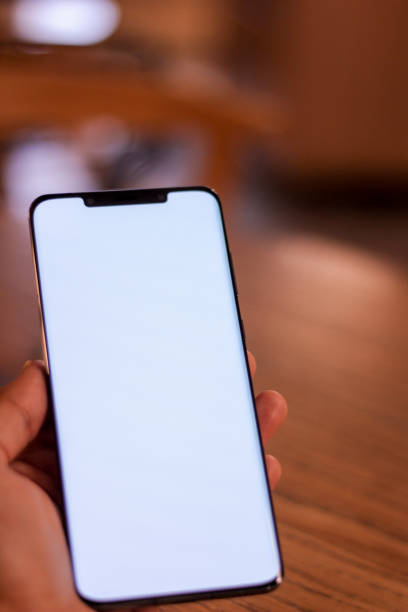 istock Person holding blank phone screen 1727738032