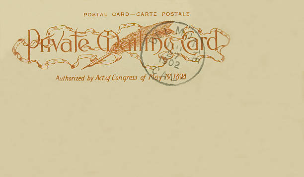 Antique 1902 Private Mailing Postcard Back DelMonte California