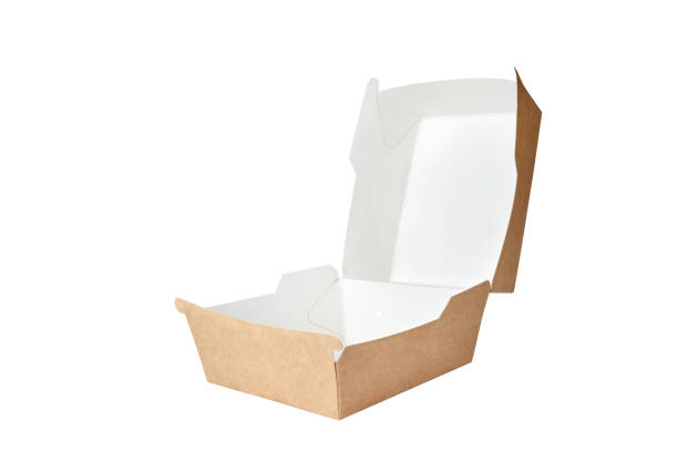 istock brown paper burger box isolated on white background 1727741275