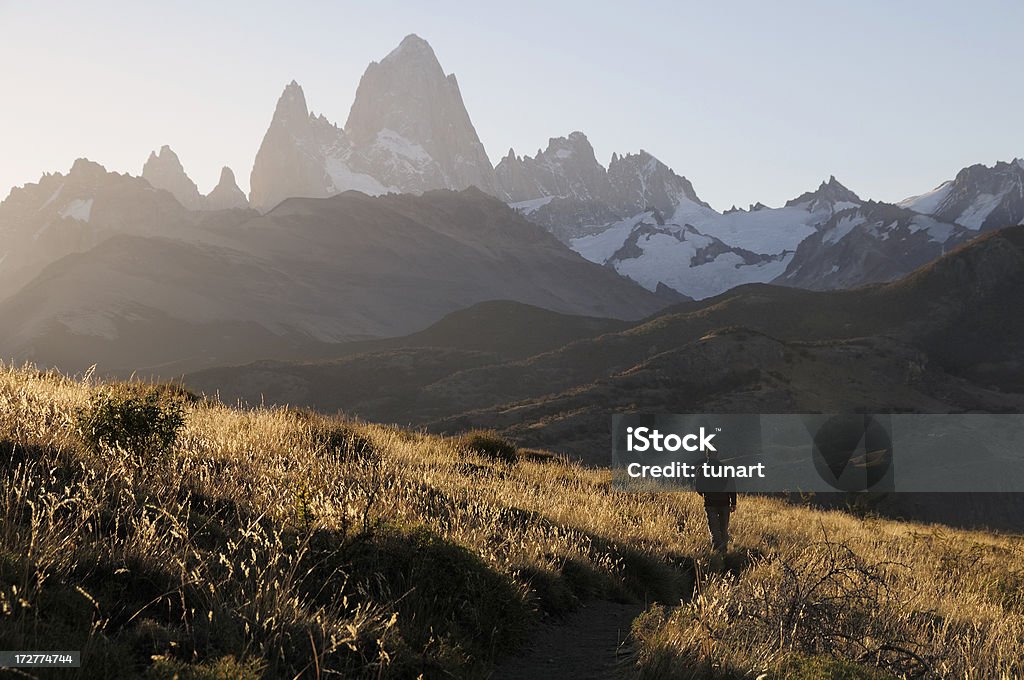 Trekking in Patagonien - Lizenzfrei Chalten Stock-Foto