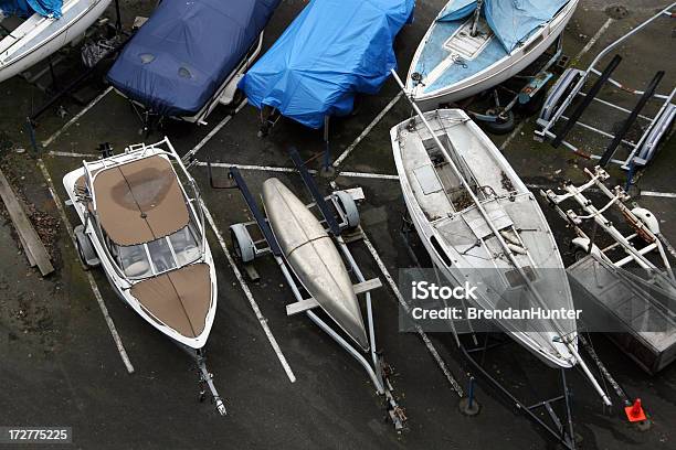 Parking Stock Photo - Download Image Now - Nautical Vessel, Parking Lot, Vehicle Trailer
