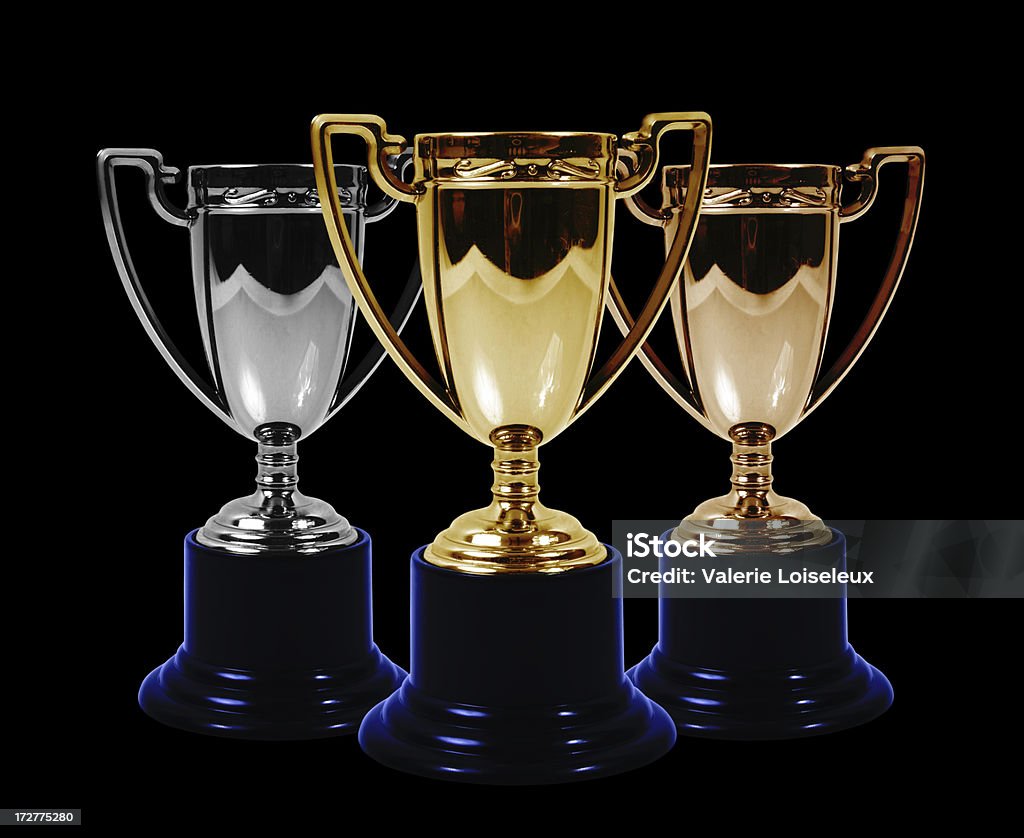 Gold, silver и bronze чемпионаты - Стоковые фото Пьедестал почёта роялти-фри
