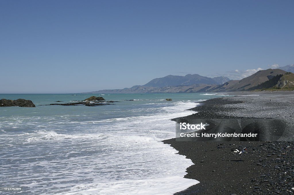 Costa Leste de Kaikoura - Foto de stock de Cordilheira royalty-free