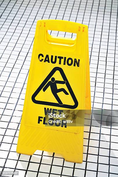Caution Sign Stock Photo - Download Image Now - Caution Wet Floor, Concepts, Danger