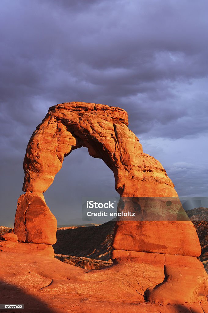 Delicate Arch - Foto stock royalty-free di Altopiano del Colorado