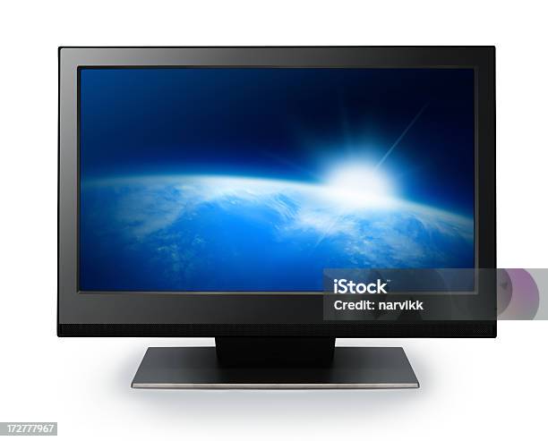 Hdtv Screen Path Included Stock Photo - Download Image Now - Arts Culture and Entertainment, Broadcasting, Clipping Path