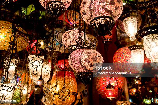 Turkish Lamps At Grand Bazaar In Istanbul Turkey Stock Photo - Download Image Now - Arabic Style, Art, Art And Craft