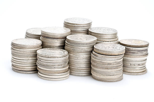 Stacked Coins stock photo
