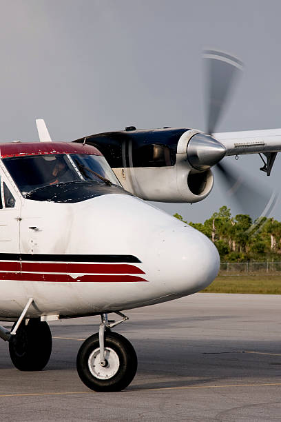 istock Nose of airplane and Propellor 172779145