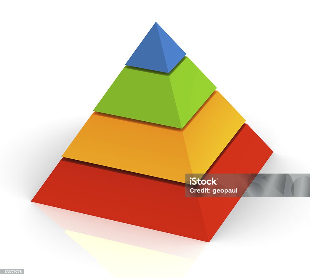 Pyramide de la hiérarchie - Photo de Affaires libre de droits
