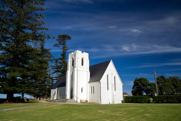 istock Small rural church in a peaceful setting 172780470