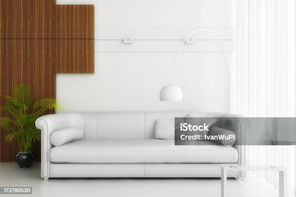 Moderno Interior Renderização Cgi - Fotografias de stock e mais imagens de Aconchegante - Aconchegante, Almofada - Artigo de Decoração, Apartamento
