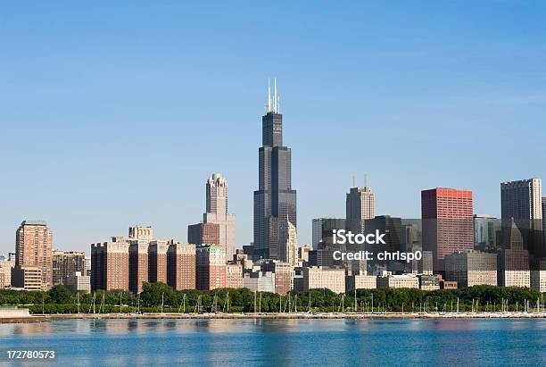 Foto de Horizonte De Chicago Loop e mais fotos de stock de Chicago - Illinois - Chicago - Illinois, Alto - Descrição Geral, América do Norte