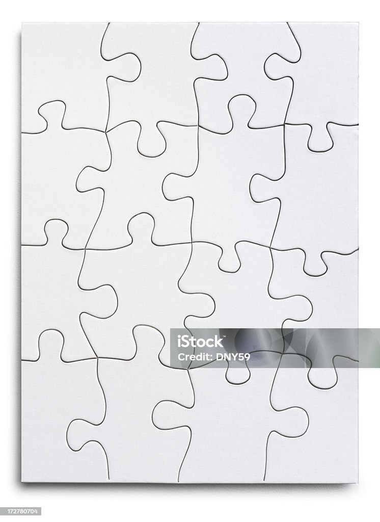 Branco'Puzzle' - Royalty-free Conceito Foto de stock