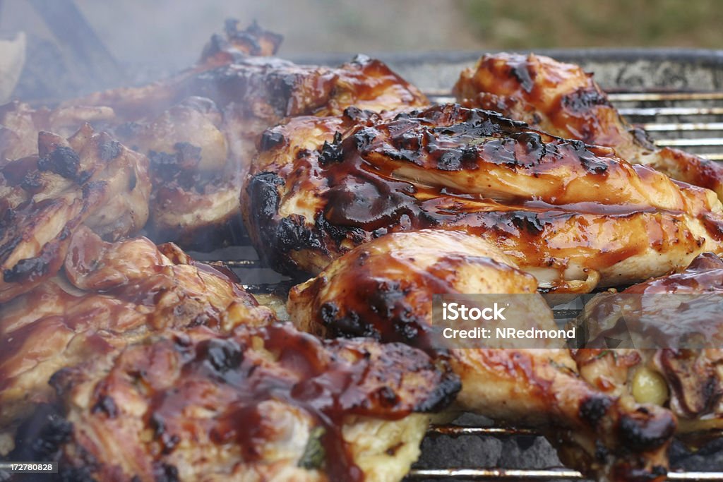 Pollo alla griglia - Foto stock royalty-free di Alla griglia
