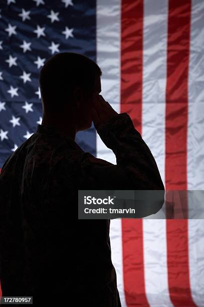 Patriotismus Stockfoto und mehr Bilder von Kontur - Kontur, Amerikanische Flagge, Männer