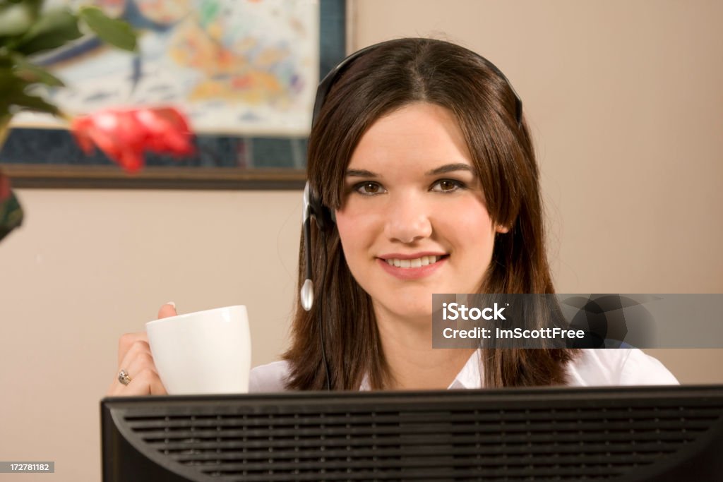 Sonriente mujer de negocios - Foto de stock de Adulto libre de derechos