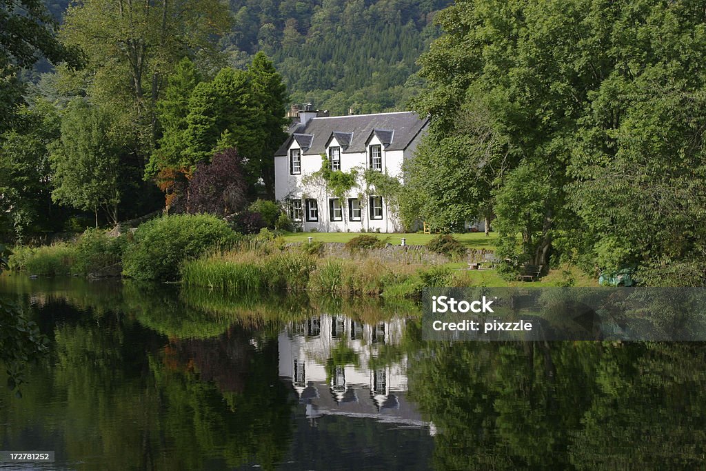 Haus von River Teith, Callander, die Trossachs, Schottland - Lizenzfrei Schottland Stock-Foto