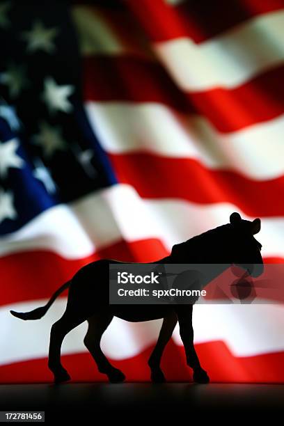 Vote Democrat Stock Photo - Download Image Now - American Flag, Animal, Concepts