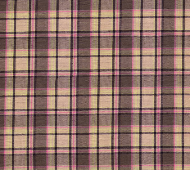 istock High resloution beige and pink plaid fabric 172781989