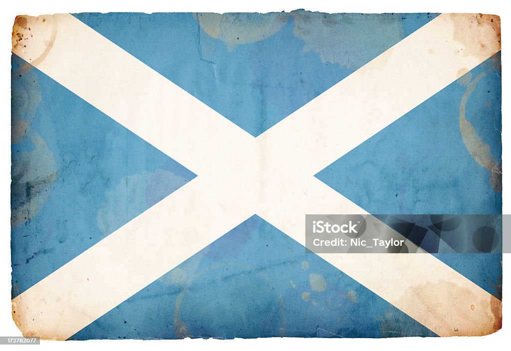 Шотландский флаг XXXL - Стоковые фото Абстрактный роялти-фри