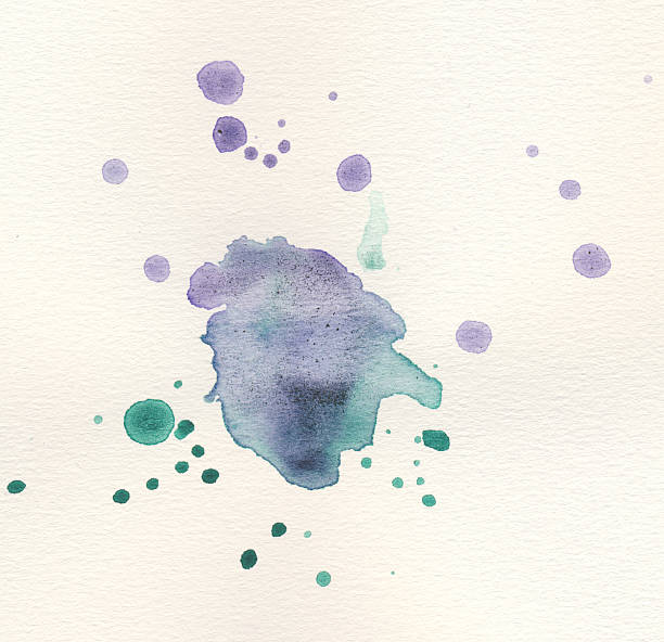 Watercolor on paper stock photo