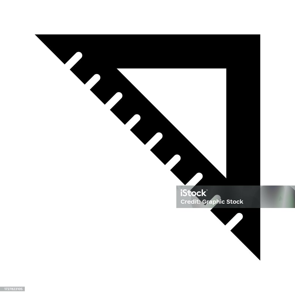 Triangular Ruler Vector Design Ready For Premium Use Stock Illustration ...