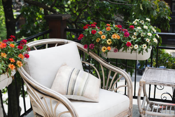 istock Urban balcony with flowers 1727823886