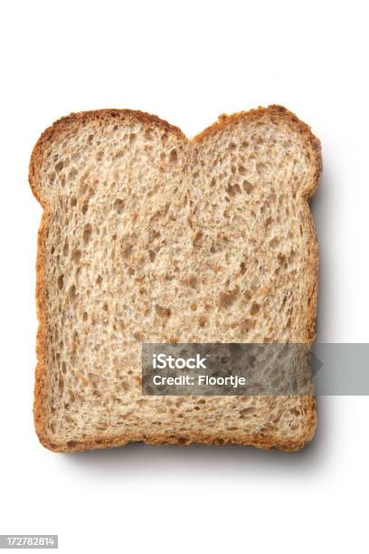 빵 Slice Of 갈색빵 빵에 대한 스톡 사진 및 기타 이미지 - 빵, 슬라이스, 갈색 빵