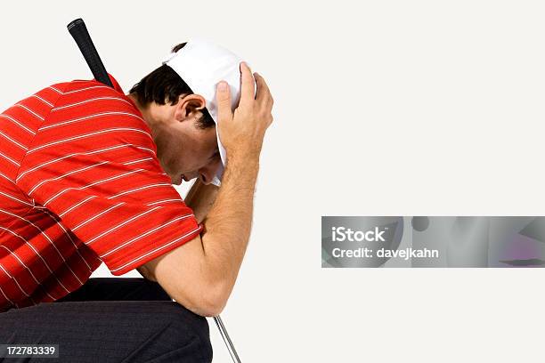 Golfer Disappointment Stock Photo - Download Image Now - Golf, Anger, Frustration